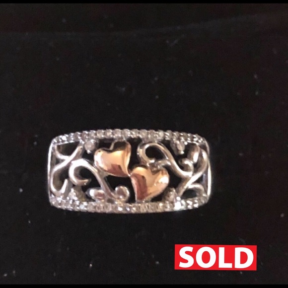 Jewelry - 14k gold & sterling silver diamond